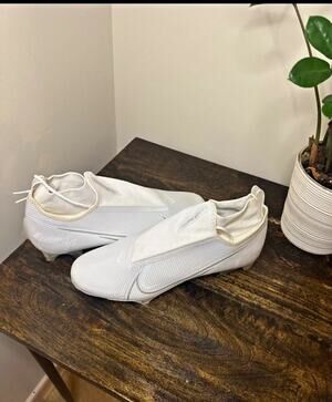 Nike Vapor Edge Pro 360 Football Cleats White/Chrome Men's Size 14
